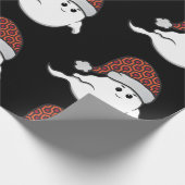 Papier Cadeau moquette d'hôtel éffrayant fantôme de Noël (Coin)