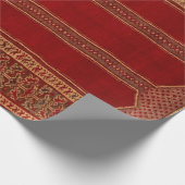 Papier Cadeau Moquette orientale turque perse rouge (Coin)