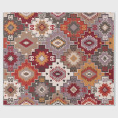 Papier Cadeau Moquette persane design original, texture tribale. (Plat)