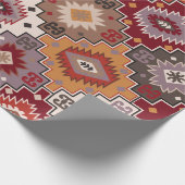 Papier Cadeau Moquette persane design original, texture tribale. (Coin)