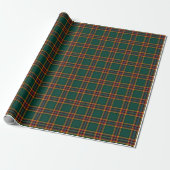 Papier Cadeau Moran Clan Tartan Irish Plaid Motif (Déroulé)