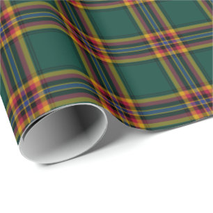 Papier Cadeau Moran Clan Tartan Irlandais Plaid Motif