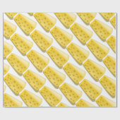 Papier Cadeau Morceau de motif de fromage (Plat)