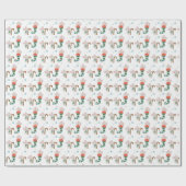 Papier Cadeau Morceaux de Noël en bas (Plat)