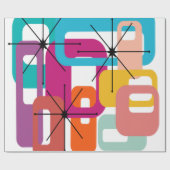 Papier Cadeau More Rectangles et Starbursts (Plat)