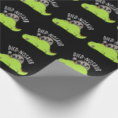 Papier Cadeau Mored nosaur Dinosaure Drôle Puns Dark BG (Coin)