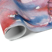 Papier Cadeau MORGANA Enchantress et Dragon, Imaginaire bleu ros (Coin rond)