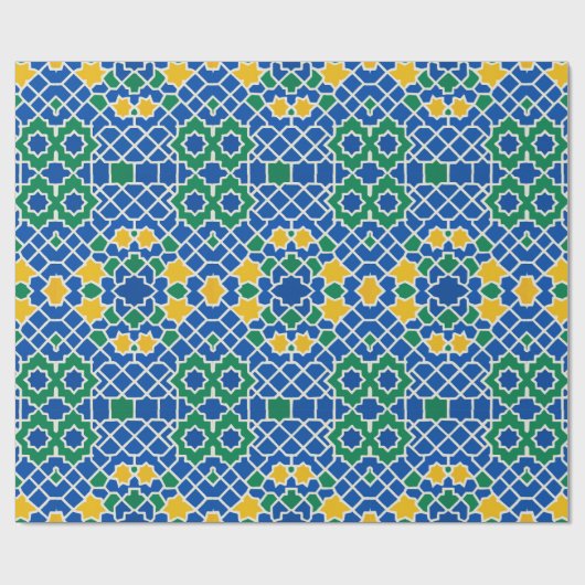 Papier Cadeau morocan zelij (Plat)