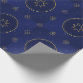 Papier Cadeau Moroccan Celestial Gold Star Wrapping Paper (Coin)