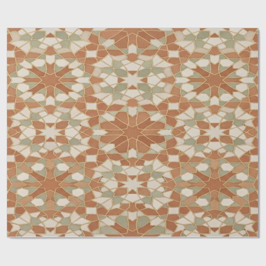Papier Cadeau Moroccan Mosaic Star Gift Wrap (Plat)