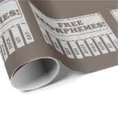 Papier Cadeau Morphèmes libres (Coin rond)