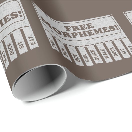 Papier Cadeau Morphèmes libres (Coin rond)