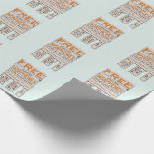 Papier Cadeau Morphèmes libres humoristique structurée littérati (Coin)