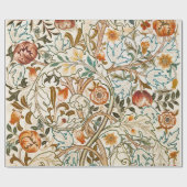 Papier Cadeau  Morris Acanthus Floral Crewel Embroidery Pattern (Plat)