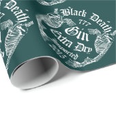 Papier Cadeau Mort Noire 777 - Gros Os Vaurus (Coin rond)