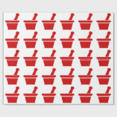 Papier Cadeau Mortier et pilon (Plat)