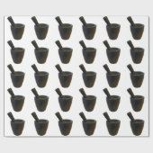 Papier Cadeau Mortier et pilon (Plat)