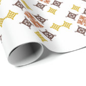 Papier Cadeau Mosaic Cross Pattern (Coin rond)