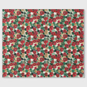 Papier Cadeau Mosaic Floral Gothique Thanksgiving (Plat)