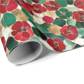 Papier Cadeau Mosaic Floral Gothique Thanksgiving (Coin rond)