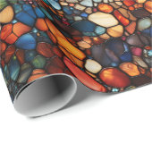 Papier Cadeau Mosaic Gemstone (Coin rond)