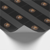 Papier Cadeau Mosaic Lion Portrait vitrail Papier à envelopper (Coin)