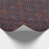 Papier Cadeau Mosaic Tile fleur motif foncé toutes les occasions (Coin)