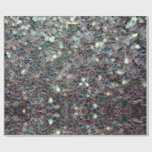 Papier Cadeau Mosaïque argentée aux couleurs éclatantes (Plat)