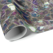 Papier Cadeau Mosaïque argentée aux couleurs éclatantes (Coin rond)