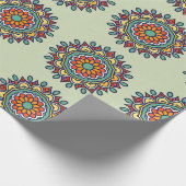 Papier Cadeau mosaïque de fleurs (Coin)