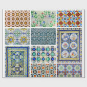 Papier Cadeau Mosaïque de papier d'emballage (Plat)