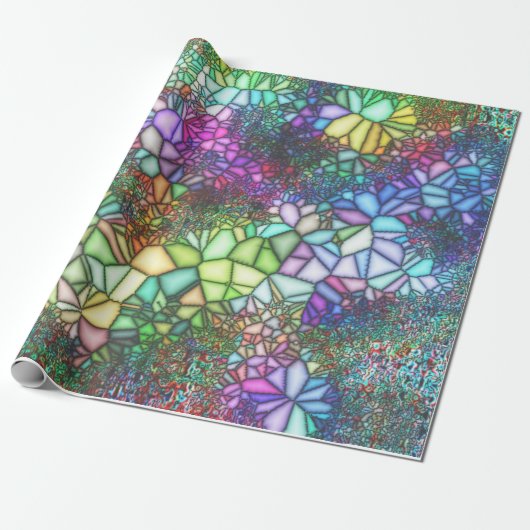 Papier Cadeau Mosaïque de verre (Déroulé)