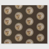 Papier Cadeau Mosaïque du lion romain (Plat)