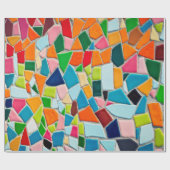 Papier Cadeau Mosaïque tuiles texture modèle (Plat)