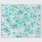 Papier Cadeau mosaïque, turquoise (Plat)