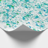 Papier Cadeau mosaïque, turquoise (Coin)