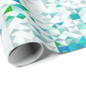 Papier Cadeau mosaïque, turquoise (Coin rond)