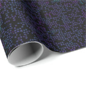 Papier Cadeau Mosaïque violet noir (Coin rond)