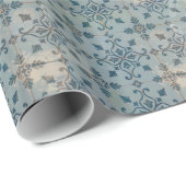 Papier Cadeau Mosaïques de cru du Portugal (Coin rond)