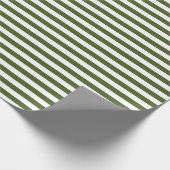 Papier Cadeau Moss foncé Grandes vertes et blanches (Coin)