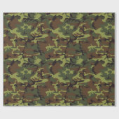Papier Cadeau Moss Green Camo (Plat)
