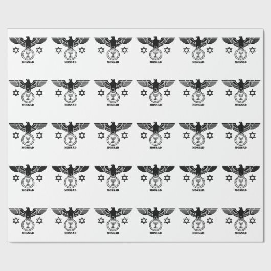 PAPIER CADEAU MOSSAD (Plat)