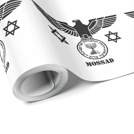 PAPIER CADEAU MOSSAD (Coin rond)