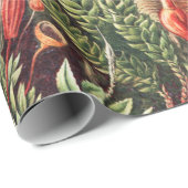 Papier Cadeau Mosses, Muscinae Laubmoose par Ernst Haeckel (Coin rond)