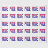 Papier Cadeau Mot Bisexuel Fier (Plat)