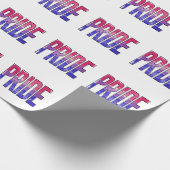 Papier Cadeau Mot Bisexuel Fier (Coin)