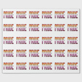 Papier Cadeau Mot de fierté lesbienne (Plat)