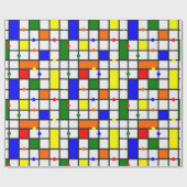 Papier Cadeau Mot de passe coloré (Plat)