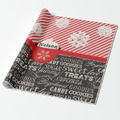 Papier Cadeau Mot d'hiver (Déroulé)