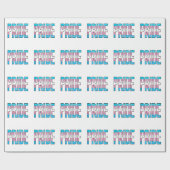 Papier Cadeau Mot du Fierté Trans (Plat)